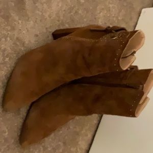 Chelsea & Violet suede booties